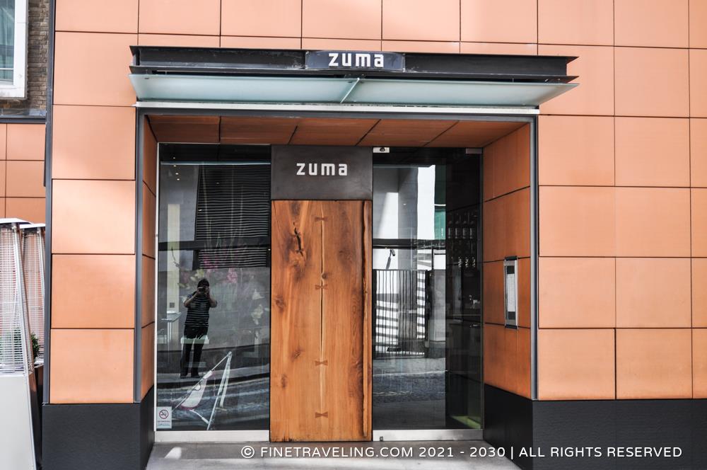 Zuma Restaurant, Raphael Street, London, Dinner